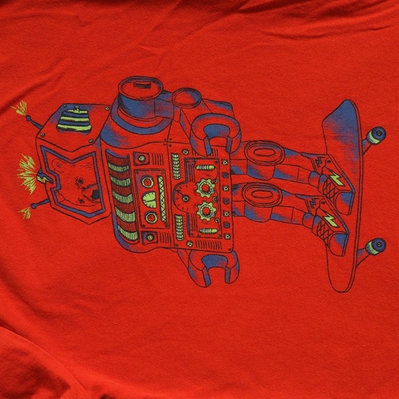 joe fresh robot graphic t-shirt 18-24 months baby boy - Picture 3 of 4